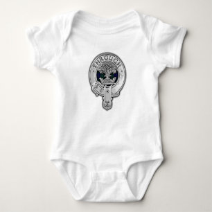 Body Para Bebê Clan Hamilton Crest & Hunting Tartan