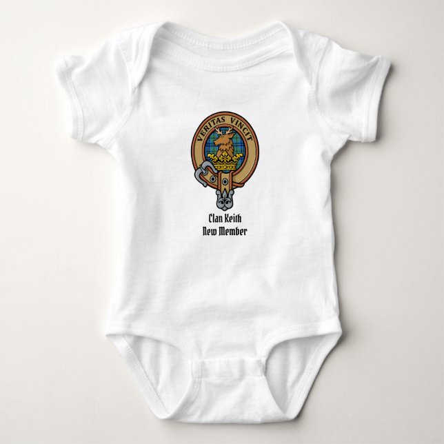 Body Para Bebê Clan Keith Crest Baby Bodydress (Frente)