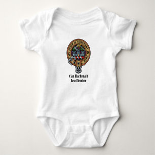 Body Para Bebê Clan MacDonald do Clanranald Crest Baby Bodydress