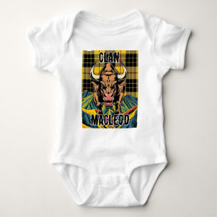 Body Para Bebê Clan MacLeod Tartan Design