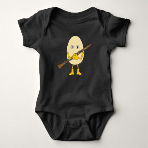 Body Para Bebê Clarinet Egghead T-Shirt