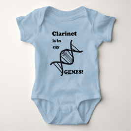 Body Para Bebê Clarinete em meus genes
