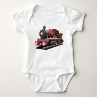 Body Para Bebê Classic Red Steam Train – Adventure Kids T-Shirt