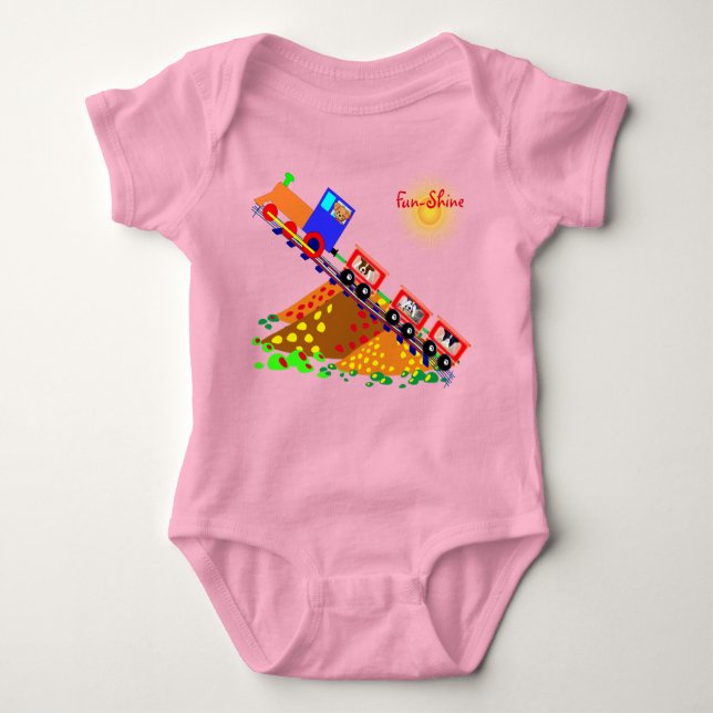 Body Para Bebê Clássico a Rosa - (Frente)