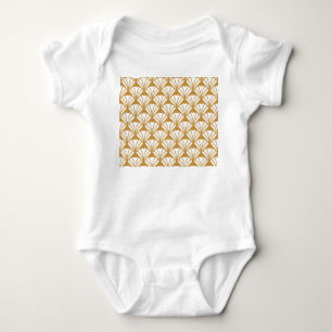 Body Para Bebê Clássico Geométrico: Art Deco Elegance.