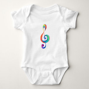 Body Para Bebê Clef (trecho de arco-íris)