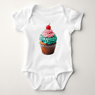 Body Para Bebê Clipe de Ilustração de Deserto de Cupcake de Anive