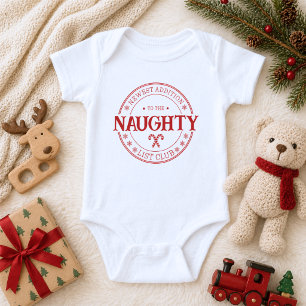 Body Para Bebê Clube da Lista de Travessos de Natal