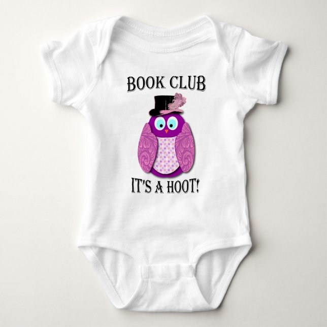 Body Para Bebê Clube de leitura - é uma buzina - design (Frente)
