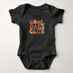 Body Para Bebê Clube de Pais Legais Pai Dia dos Pais Retro Groovy