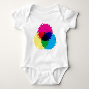 Body Para Bebê CMYK psicadélico