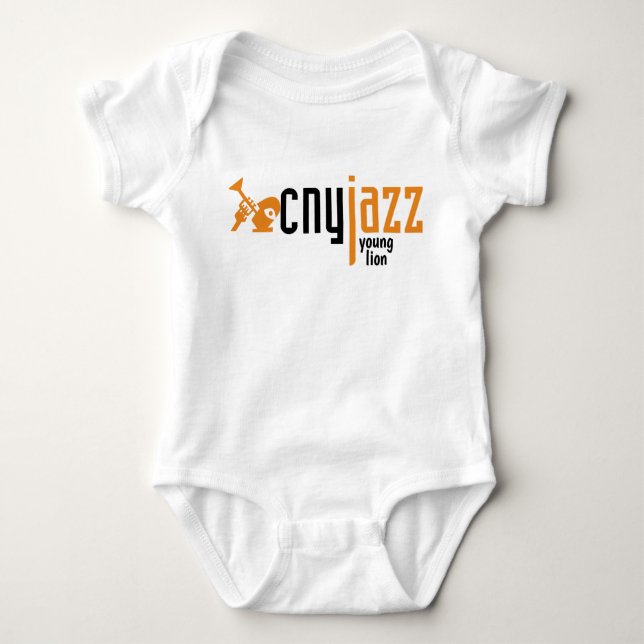 Body Para Bebê CNY Jazz Young Lion Baby Tee (Frente)
