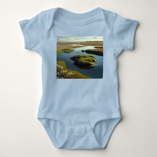 Body Para Bebê Coastal Tranquility (Frente)