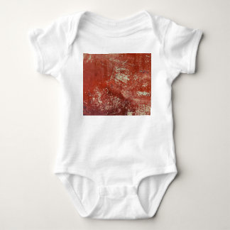 Body Para Bebê Cobre Velho: Textura Metálica Viva.