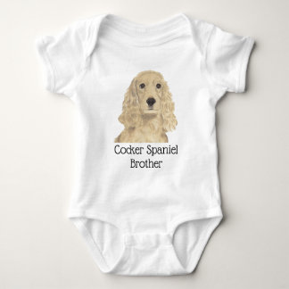 Body Para Bebê Cocker Spaniel Cão Loiro Dourado Personalizado