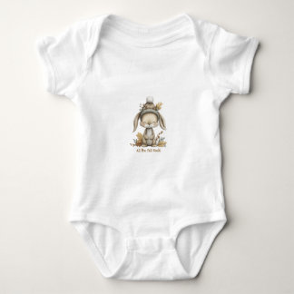 Body Para Bebê Coelhinho Adorável de Outono