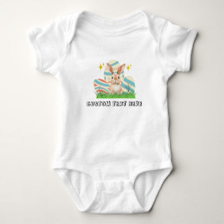 Body Para Bebê Coelhinho bonito com texto personalizado