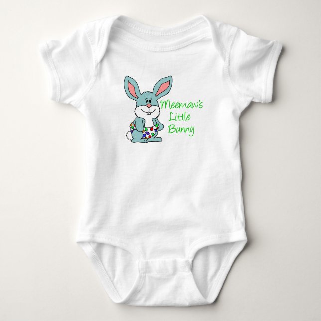 Body Para Bebê Coelhinho da Meemaw (Frente)