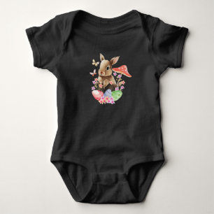 Body Para Bebê Coelhinho De Água Cura E Ovos De Páscoa Bebê Bodys