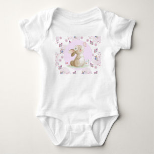 Body Para Bebê Coelhinho de Borboleta
