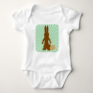 Body Para Bebê Coelhinho de Chocolate Engraçado