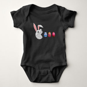Body Para Bebê Coelhinho de Páscoa De Ovo