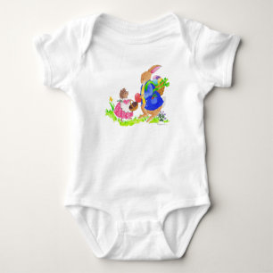 Body Para Bebê Coelhinho de Páscoa e ouriço de pelúcia