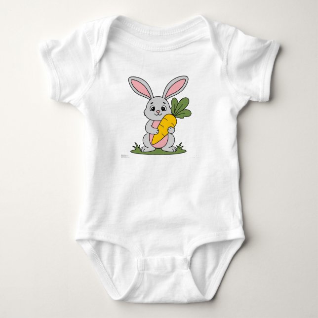 Body Para Bebê coelho (Frente)