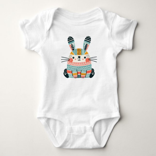 Body Para Bebê Coelho Bonito (Frente)