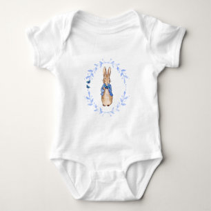 Body Para Bebê Coelho clássico de jaqueta azul