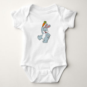 Body Para Bebê Coelho com Cenoura