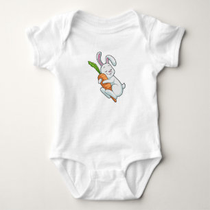 Body Para Bebê Coelho com Cenoura