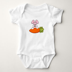 Body Para Bebê Coelho com Cenoura