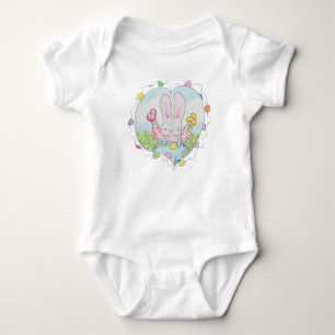 Body Para Bebê coelho com coração