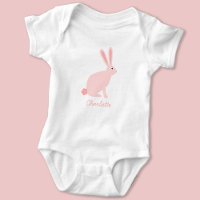 Coelho Cor-de-Rosa Bonito Personalizado
