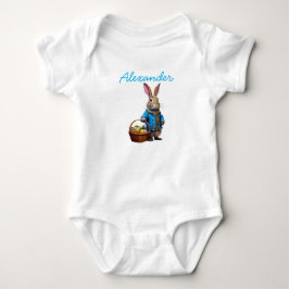 Body Para Bebê Coelho da Páscoa