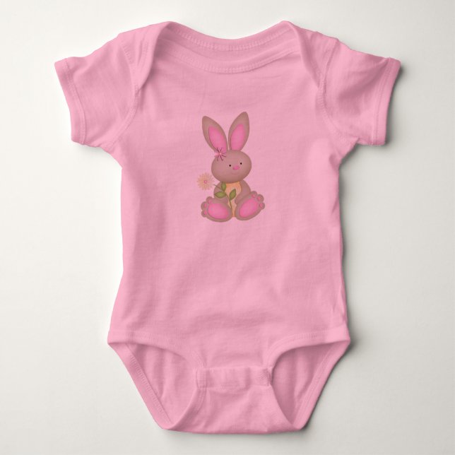 Body Para Bebê Coelho da Páscoa (Frente)