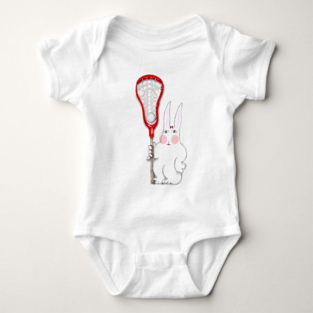 Body Para Bebê Coelho de Lacrosse (Frente)