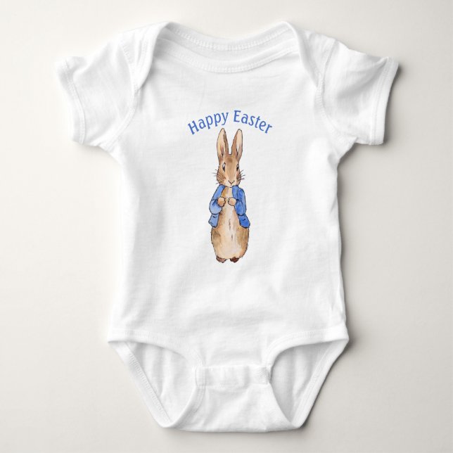 Body Para Bebê coelho de Páscoa (Frente)
