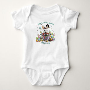 Body Para Bebê Coelho de Páscoa fofo