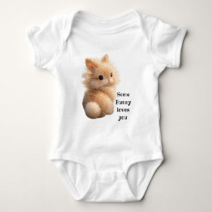 Body Para Bebê Coelho fofinho: algum coelho ama você