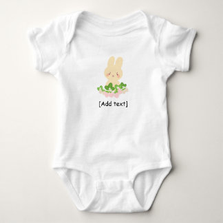 Body Para Bebê Coelho Fofo Personalizado com Morangos - Personali
