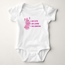 BODY PARA BEBÊ COELHO FOFO ROSA EU SOU FOFO