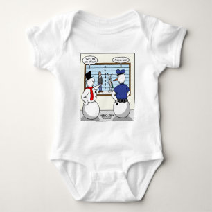 Body Para Bebê Coelho Sem Nariz Homem de Neve Presente Suspeito &