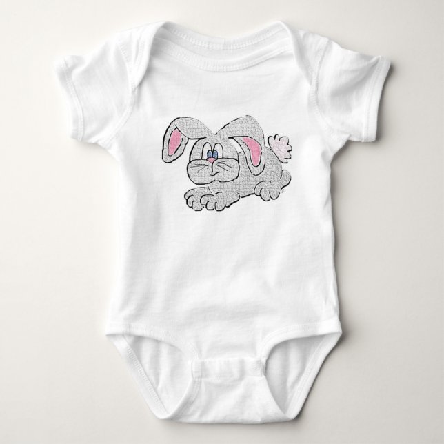 Body Para Bebê Coelho (texturizado) (Frente)
