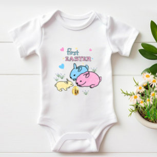 Body Para Bebê Coelhos cúbicos