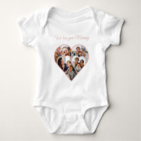 Colagem de Fotos do Dia das Mães em Formato de Cor