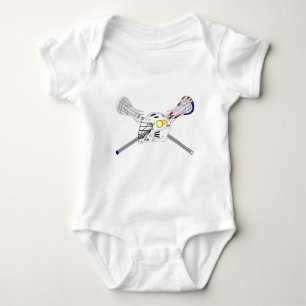 Body Para Bebê Colas de lacrosse com capacete