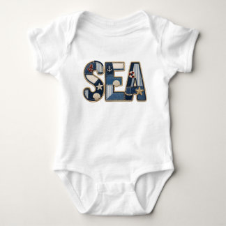 Body Para Bebê Colcha Marítima de Patchwork PNG Desenho de Costur