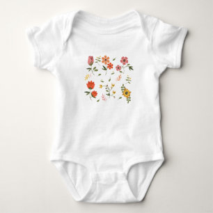 Body Para Bebê coleção de flores